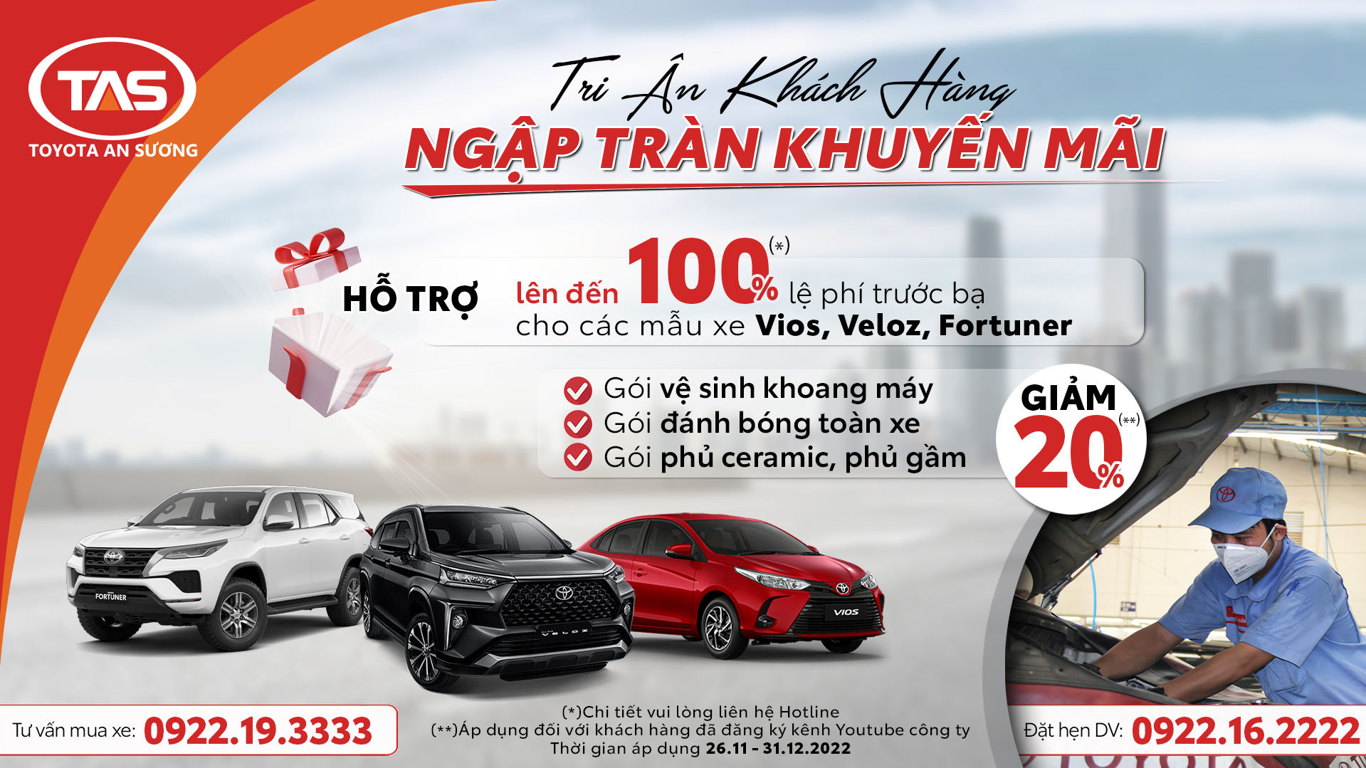 TRI ÂN KHÁCH HÀNG - NGẬP TRÀN KHUYẾN MÃI