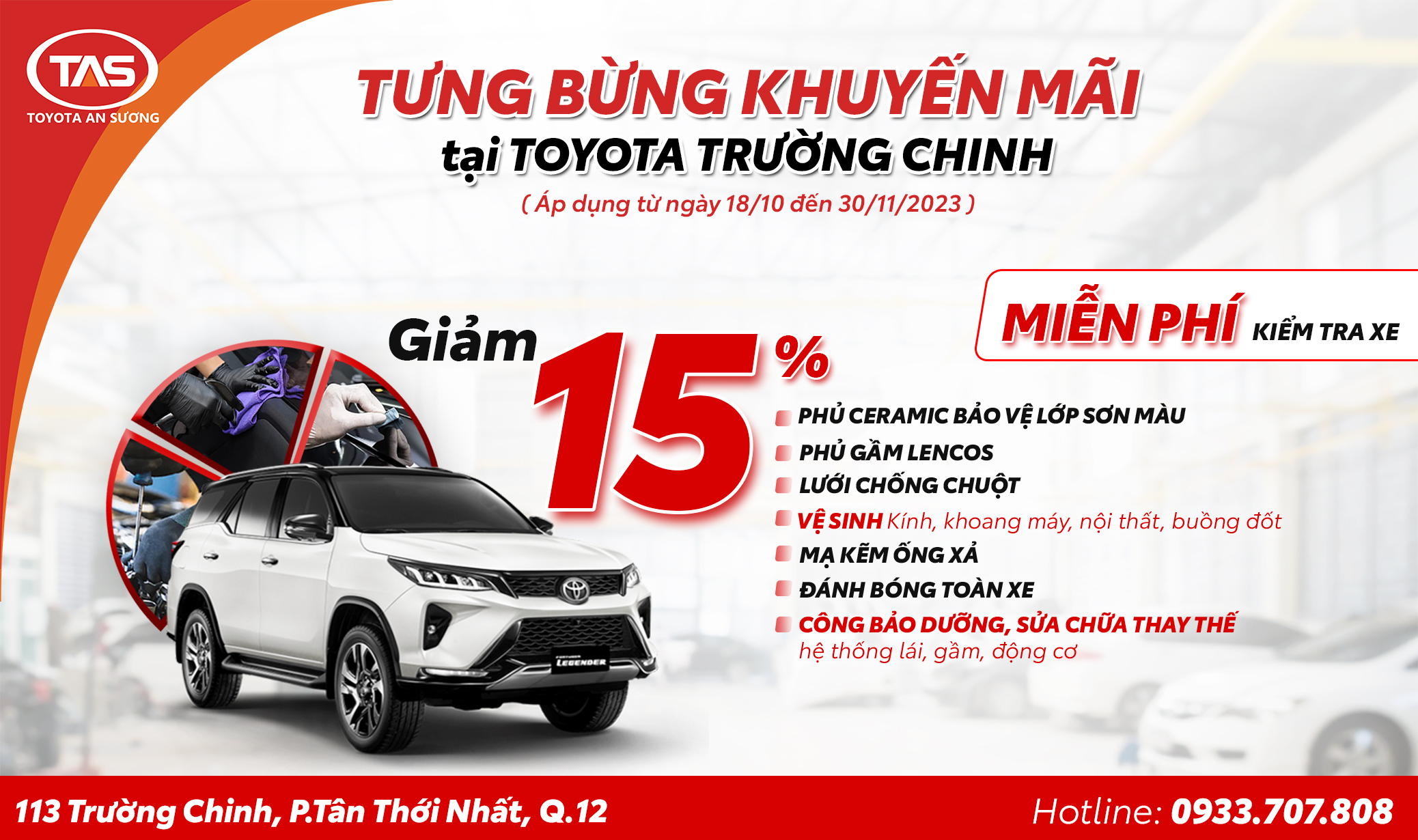  TƯNG BỪNG KHUYẾN MÃI TẠI TOYOTA TRƯỜNG CHINH
