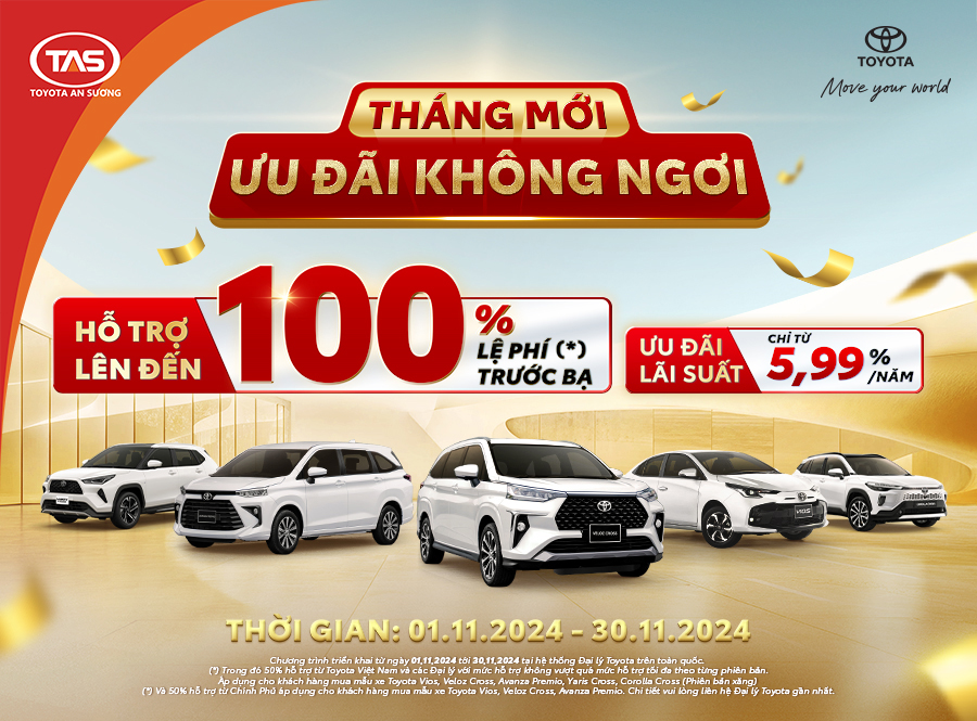THÁNG 11 NGẬP TRÀN ƯU ĐÃI - LÁI XẾ MỚI TOYOTA​