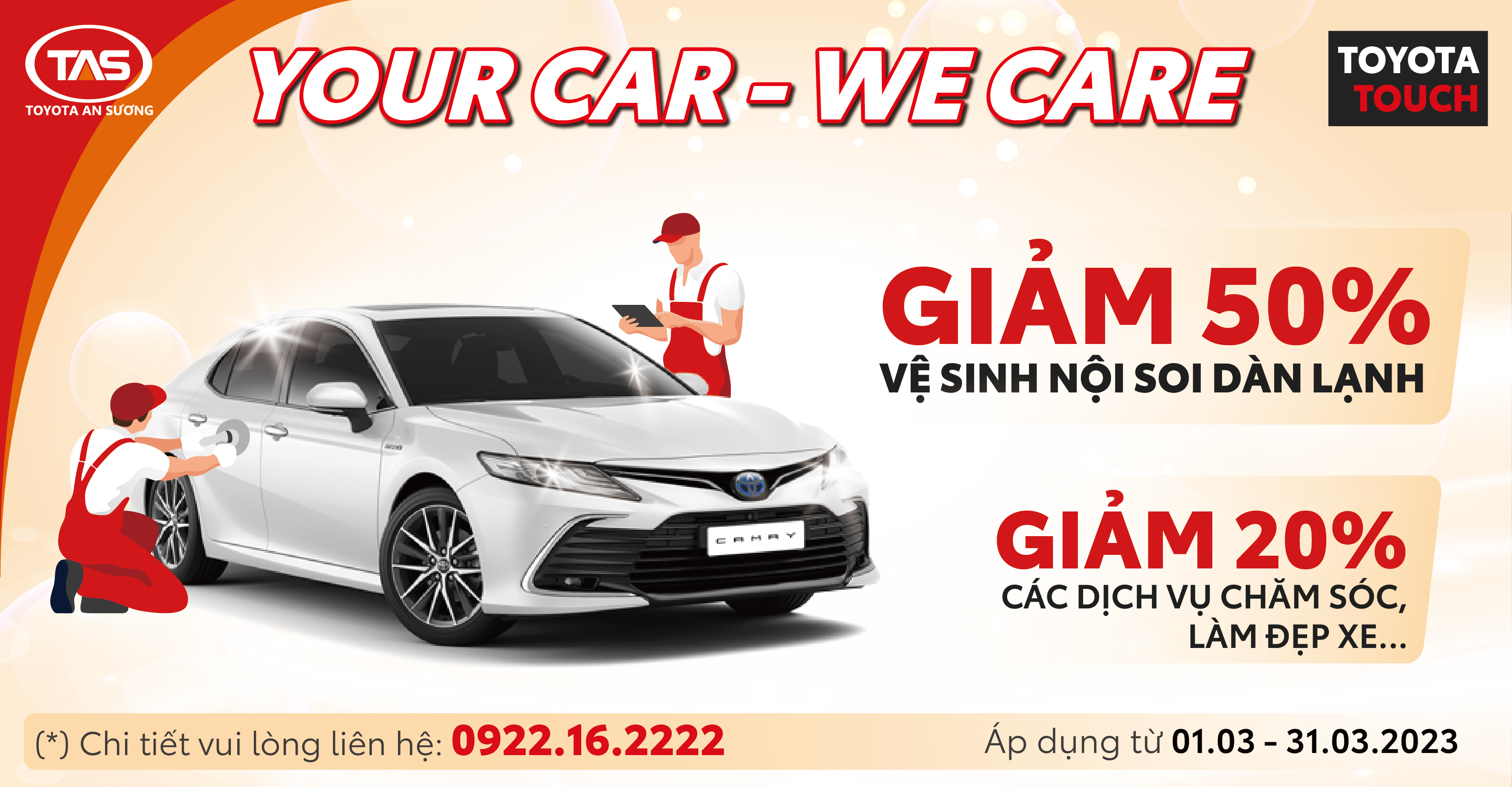 ƯU ĐÃI DỊCH VỤ 【YOUR CAR - WE CARE】