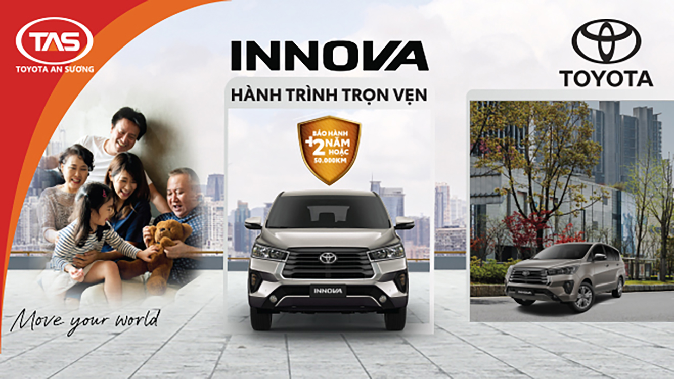 INNOVA – ƯU ĐÃI CHO HÀNH TRÌNH TRỌN VẸN!
